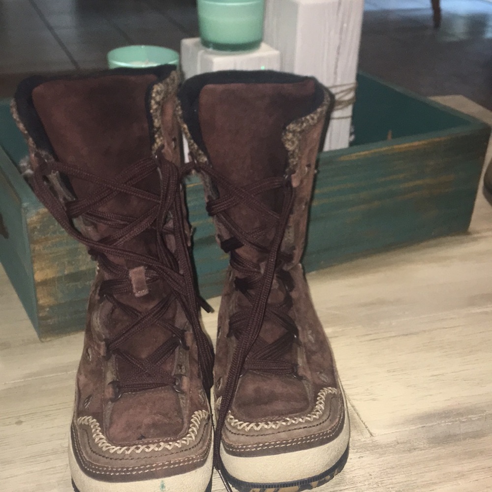 Merrell Women's Brown Puffin Lace Suede